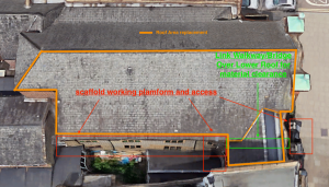 Roof Scaffold Southern Elevation 