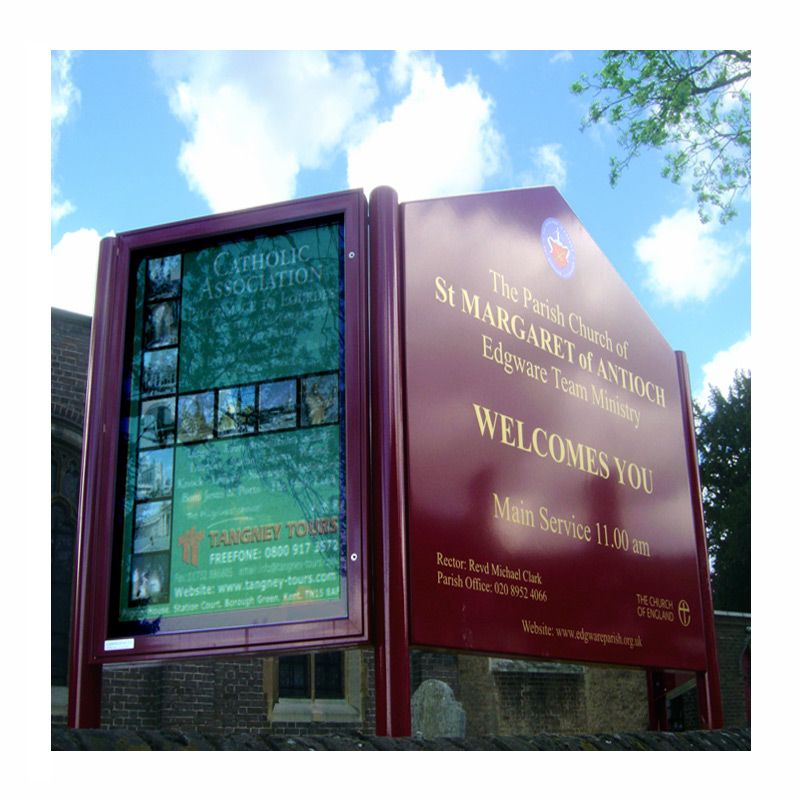 churches page sign noticeboard